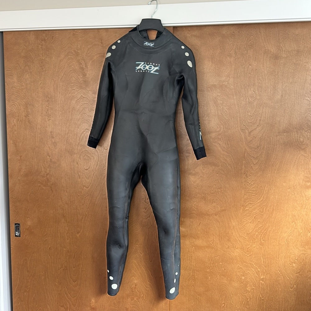 Zoot Black Full-Body Wetsuit with White Accents